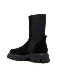 Bottines chelsea en daim noires N°21