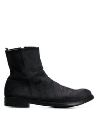 Bottines chelsea en daim noires Officine Creative