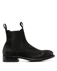 Bottines chelsea en daim noires Officine Creative