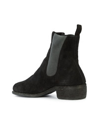 Bottines chelsea en daim noires Guidi