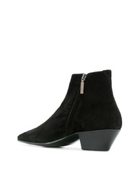 Bottines chelsea en daim noires Saint Laurent