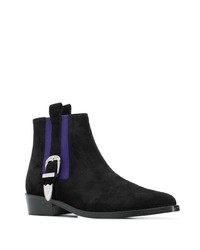 Bottines chelsea en daim noires Toga Virilis