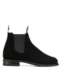 Bottines chelsea en daim noires R.M. Williams