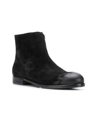 Bottines chelsea en daim noires Leqarant