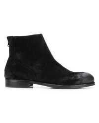 Bottines chelsea en daim noires Leqarant