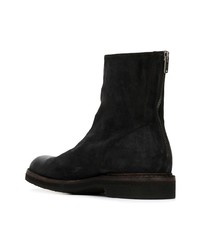 Bottines chelsea en daim noires Pantanetti