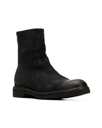 Bottines chelsea en daim noires Pantanetti