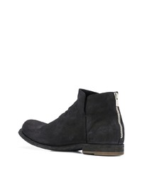 Bottines chelsea en daim noires Officine Creative