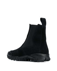 Bottines chelsea en daim noires Stone Island Shadow Project