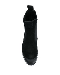 Bottines chelsea en daim noires Stone Island Shadow Project