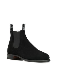 Bottines chelsea en daim noires R.M. Williams