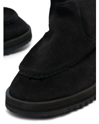 Bottines chelsea en daim noires Suicoke