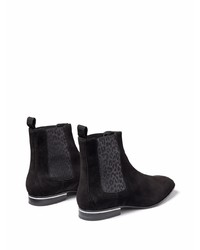 Bottines chelsea en daim noires Jimmy Choo