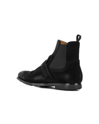 Bottines chelsea en daim noires Church's