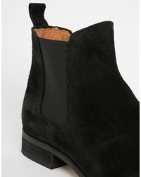 Bottines chelsea en daim noires