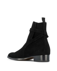 Bottines chelsea en daim noires Marc Ellis