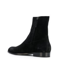 Bottines chelsea en daim noires Buttero