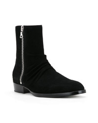 Bottines chelsea en daim noires Amiri