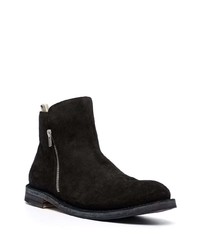 Bottines chelsea en daim noires Officine Creative