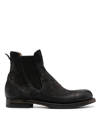 Bottines chelsea en daim noires Silvano Sassetti