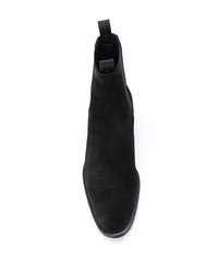 Bottines chelsea en daim noires Giuseppe Zanotti