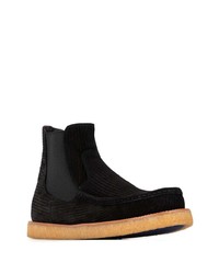 Bottines chelsea en daim noires Dolce & Gabbana