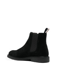 Bottines chelsea en daim noires BOSS