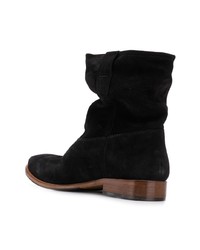 Bottines chelsea en daim noires Isabel Marant