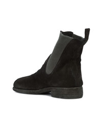 Bottines chelsea en daim noires Guidi