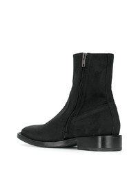 Bottines chelsea en daim noires Ann Demeulemeester