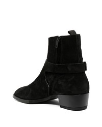 Bottines chelsea en daim noires Represent