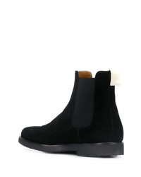 Bottines chelsea en daim noires Common Projects