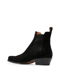 Bottines chelsea en daim noires Buttero