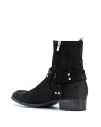 Bottines chelsea en daim noires Officine Creative