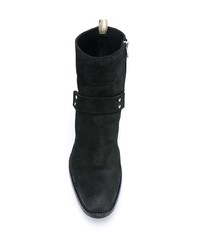 Bottines chelsea en daim noires Officine Creative