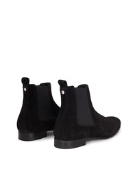 Bottines chelsea en daim noires Giuseppe Zanotti