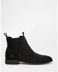 Bottines chelsea en daim noires Bellfield