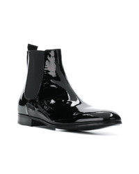 Bottines chelsea en daim noires Gianvito Rossi