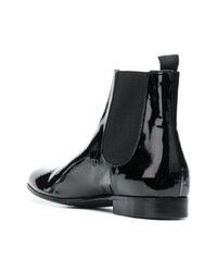 Bottines chelsea en daim noires Gianvito Rossi