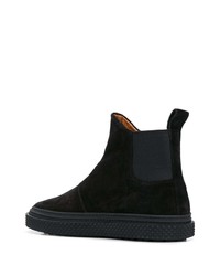 Bottines chelsea en daim noires Buttero