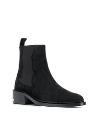 Bottines chelsea en daim noires Toga Virilis