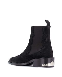 Bottines chelsea en daim noires Toga Virilis