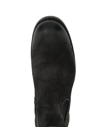 Bottines chelsea en daim noires Silvano Sassetti