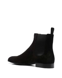 Bottines chelsea en daim noires Gianvito Rossi