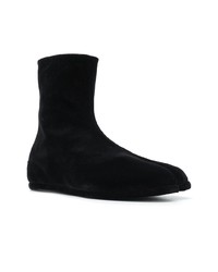 Bottines chelsea en daim noires Maison Margiela