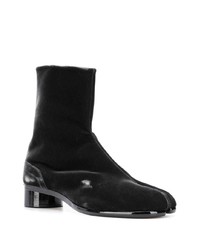 Bottines chelsea en daim noires Maison Margiela