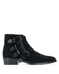 Bottines chelsea en daim noires Toga Virilis