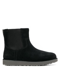 Bottines chelsea en daim noires UGG