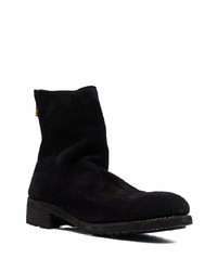 Bottines chelsea en daim noires Guidi