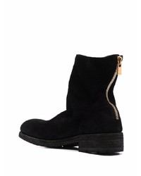 Bottines chelsea en daim noires Guidi